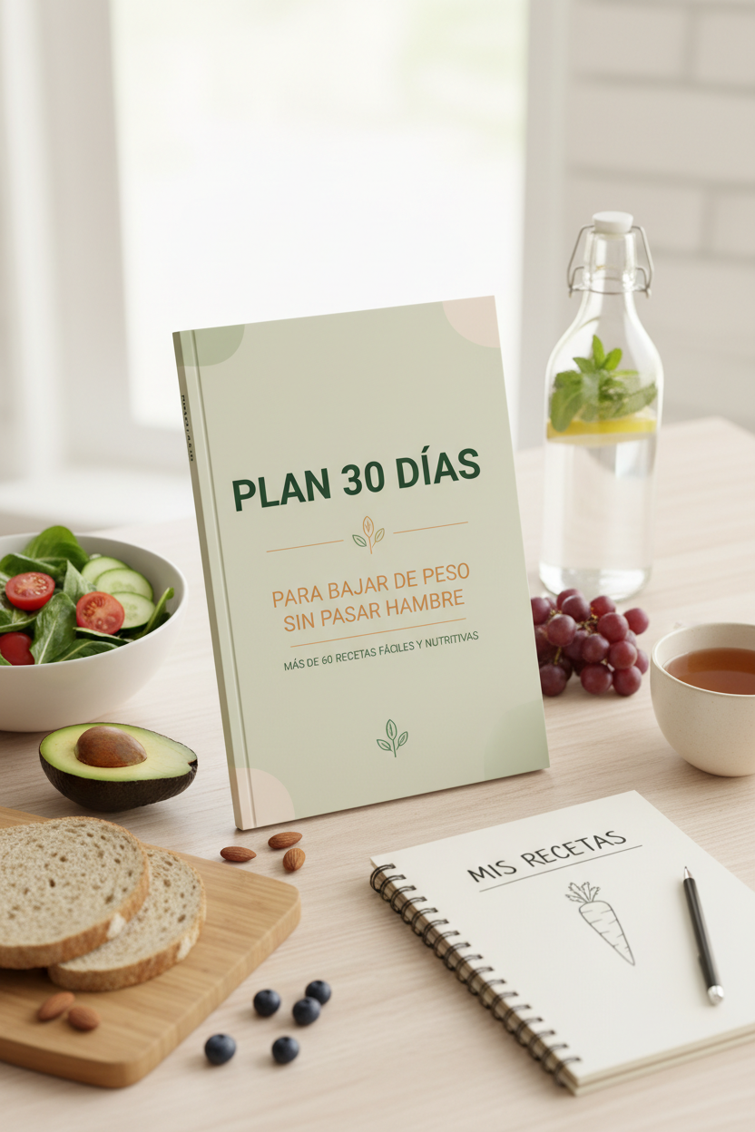 Portada Plan 30 Días para Bajar de Peso Sin Pasar Hambre