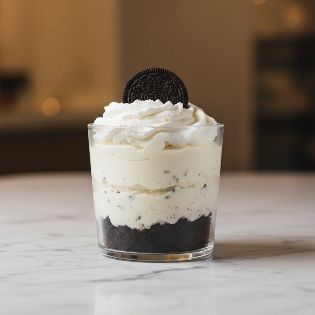 Oreo cheesecake en vaso