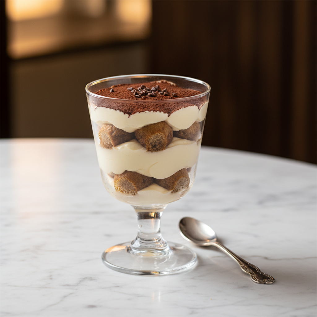 Tiramisú en vaso
